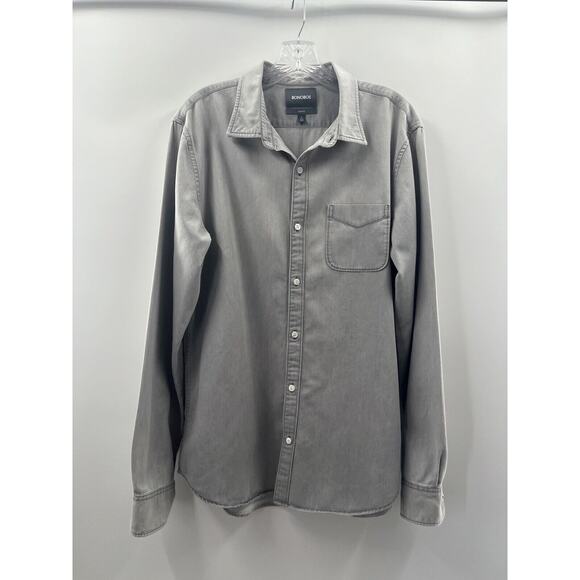 Bonobos Other - Bonobos Men’s Long Sleeve Button Up Heathered Gray Shirt Slim Size Large Long